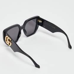 مملوكة مسبقًا Gucci Black GG0956S GG Oversized Square Sunglasses