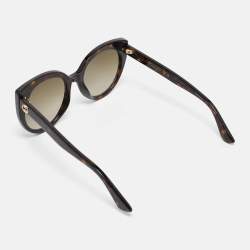 Pre Owned Gucci Tortoise Brown Gradient GG0325S Cat Eye Sunglasses