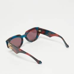 Pre Owned Gucci Multicolor/Black GG1421S Cat Eye Sunglasses