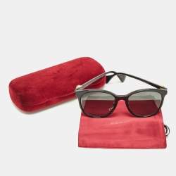 Pre Owned Gucci Black Gradient GG1180SK Cat Eye Sunglasses