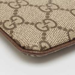 Gucci Beige GG Supreme Canvas Key Case