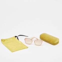 Pre Owned Gucci Beige Gradient GG0606SK Cat Eye Sunglasses