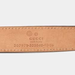 Pre Owned Gucci Light Beige Nubuck Leather Chain Detail Waist Belt 90CM