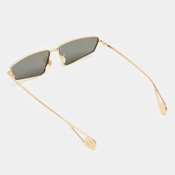 Gucci Black/Gold Tone GG0537S Rectangular Sunglasses