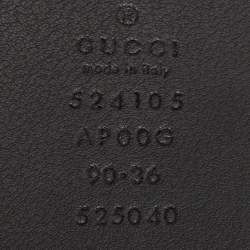 Gucci Black Leather Torchon Double G Buckle Belt 90 CM
