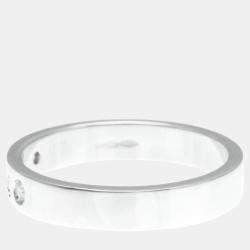 Gucci Icon Print Ring White Gold 18K Diamond Silver