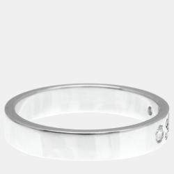 Gucci Icon Print Ring White Gold 18K Diamond Silver