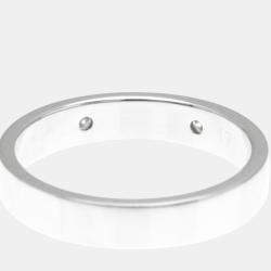Gucci Icon Print Ring White Gold 18K Diamond Silver