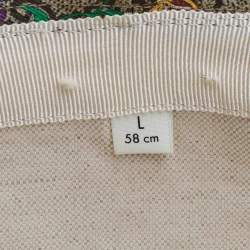 Pre Owned Gucci Beige GG Floral Print Coated Canvas Bucket Hat L