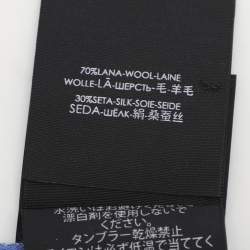 Pre Owned Gucci Blue GG Wool Scarf