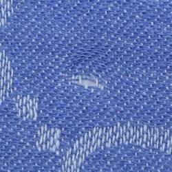 Pre Owned Gucci Blue GG Wool Scarf