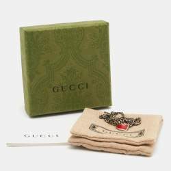 Gucci Heart Enamel Sterling Silver Necklace