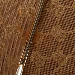 مملوكة مسبقًا Gucci Beige GG Nylon Folding Umbrella