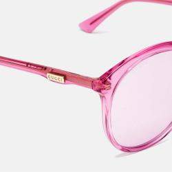Gucci Pink GG0257S Frame Oversized Sunglasses