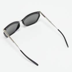 Gucci Black/Silver GG0617S GG Crystals Cat Eye Sunglasses
