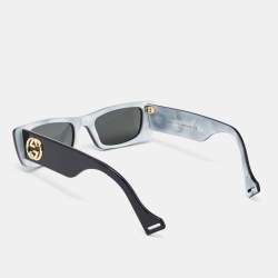 Pre Owned Gucci Black GG0516S Interlocking G Rectangle Sunglasses