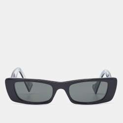 Pre Owned Gucci Black GG0516S Interlocking G Rectangle Sunglasses