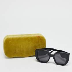 Pre Owned Gucci Black GG0956S Double G Square Sunglasses