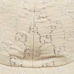 Gucci Beige GG Fabric Baseball Cap M