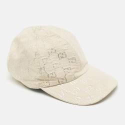 Gucci Beige GG Fabric Baseball Cap M