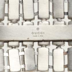 Gucci Silver Tone Metal and Crystal Embellishment Headband