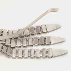 Gucci Silver Tone Metal and Crystal Embellishment Headband