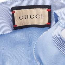 Gucci Ligi Blue Logo Embroidered Cotton Baseball Cap XS (56 cm)