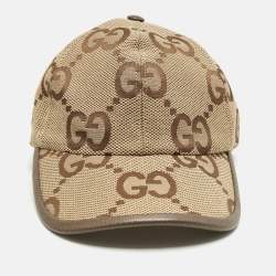 Pre Owned Gucci Beige Maxi GG Canvas Baseball Cap S