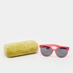Gucci Pink/Black GG0035SA Interlocking G Oversized Sunglasses