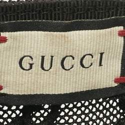 Pre Owned Gucci Black GG Mesh Baseball Cap S