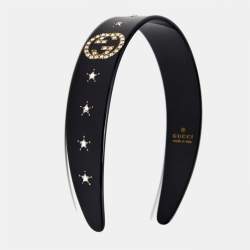 Gucci  GG Acetate Crystals Two Tone Head Band