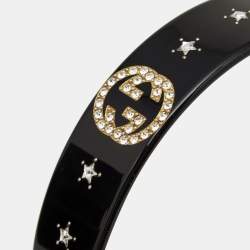 Gucci  GG Acetate Crystals Two Tone Head Band