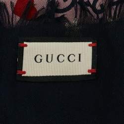 Gucci Pink Heart Horsebit Modal Scarf
