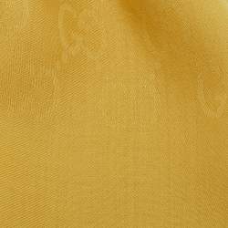 Gucci Yellow GG Jacquard Silk Blend Scarf