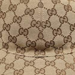 Gucci Beige GG Canvas Baseball Cap M