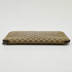 Gucci Beige/Brown GG Supreme Canvas Laptop Case