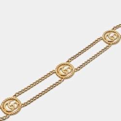 مملوكة مسبقًا Gucci GG Gold Tone Belt