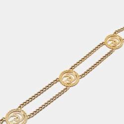 مملوكة مسبقًا Gucci GG Gold Tone Belt