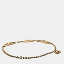 مملوكة مسبقًا Gucci GG Gold Tone Belt