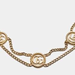 مملوكة مسبقًا Gucci GG Gold Tone Belt