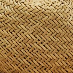 Gucci Beige Horsebit Leather Trim Straw Hat 