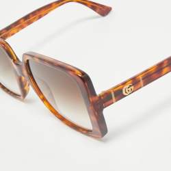 Gucci Tortoise Brown Gradient GG0632S Square Sunglasses