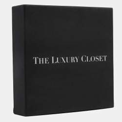 Pre Owned حزام غوتشي جلد براءات اختراع أسود بإبزيم عريض 85 سم