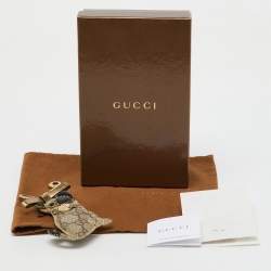 Pre Owned Gucci Beige/Brown GG Supreme Canvas Guccioli Oliver Pug Dog Bag Charm
