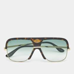 Gucci Tortoise Brown Gradient GG0478S Double G Square Sunglasses