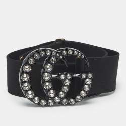 Gucci Black Leather GG Marmont Belt 70 CM Gucci | TLC