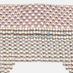 Pre Owned Gucci Metallic Swarovski Crystal Fringed Headband