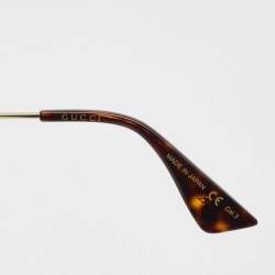 Pre Owned Gucci Black GG0106S Geometric Sunglasses