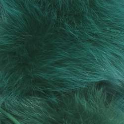 Pre Owned Gucci Green Fox Fur & Leather Trim Neck Collar