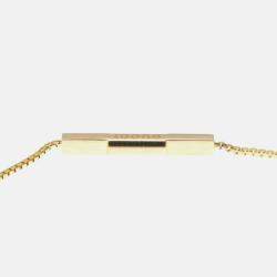 Pre Owned Gucci Link To Love Necklace Pink Gold 18K No Stone Pendant Necklace Pink Gold